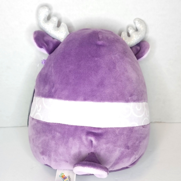 🎄 MARKINA 🫎 FTM ☆ Purple Moose Christmas 2023 Original Squishmallow ☆》NWT《☆ - Picture 4 of 8